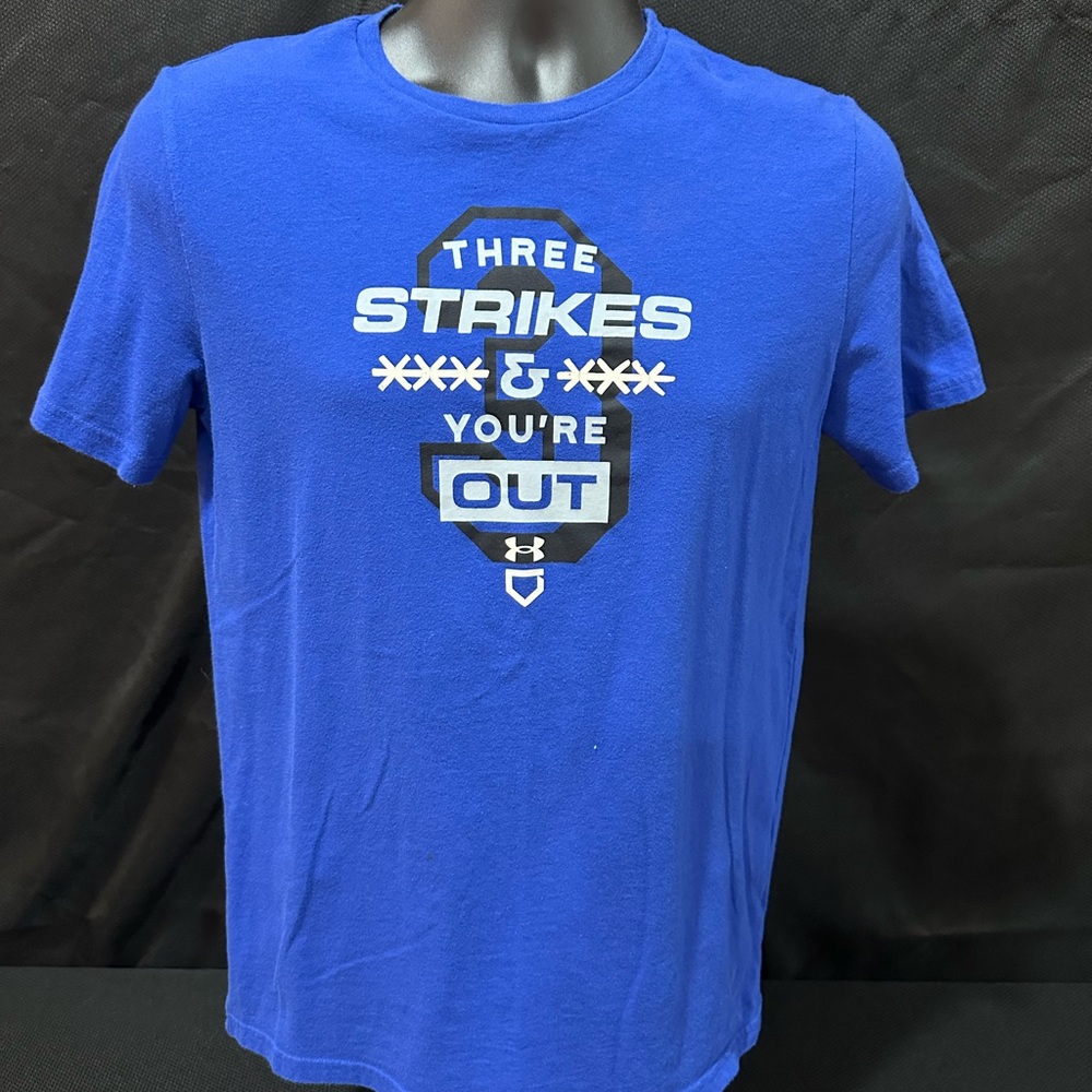 Under Armour Blue Short Sleeve Tee with Graphic Design
